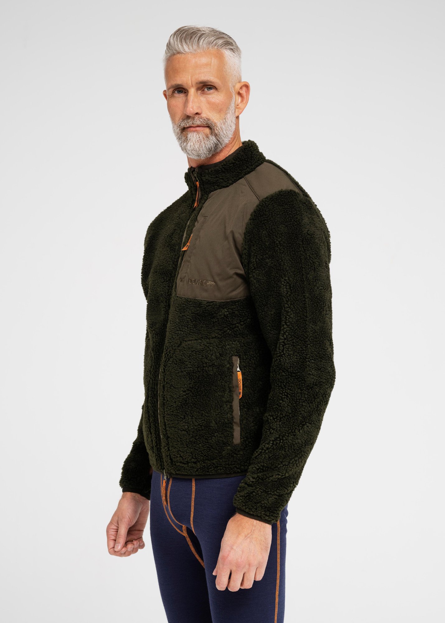 Teddy fleece jakke | Polyester | Grøn -Dovre Teddy fleece jakke | Polyester | Grøn -Dovre