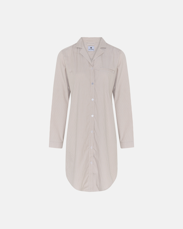 Skjorte-natkjole | Bambusviskose | Sand
