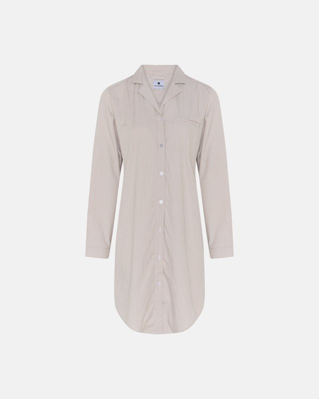 Skjorte-natkjole | Bambusviskose | Sand