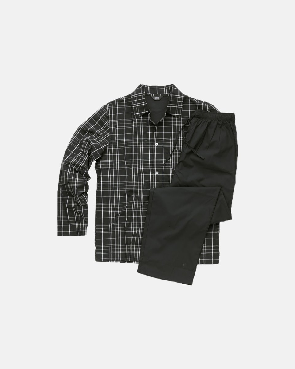 JBS Pyjamas | 100% vævet bomuld | Ternet - S