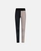 Leggings "Color block" | Polyester | Sort/sand - Hype the Detail