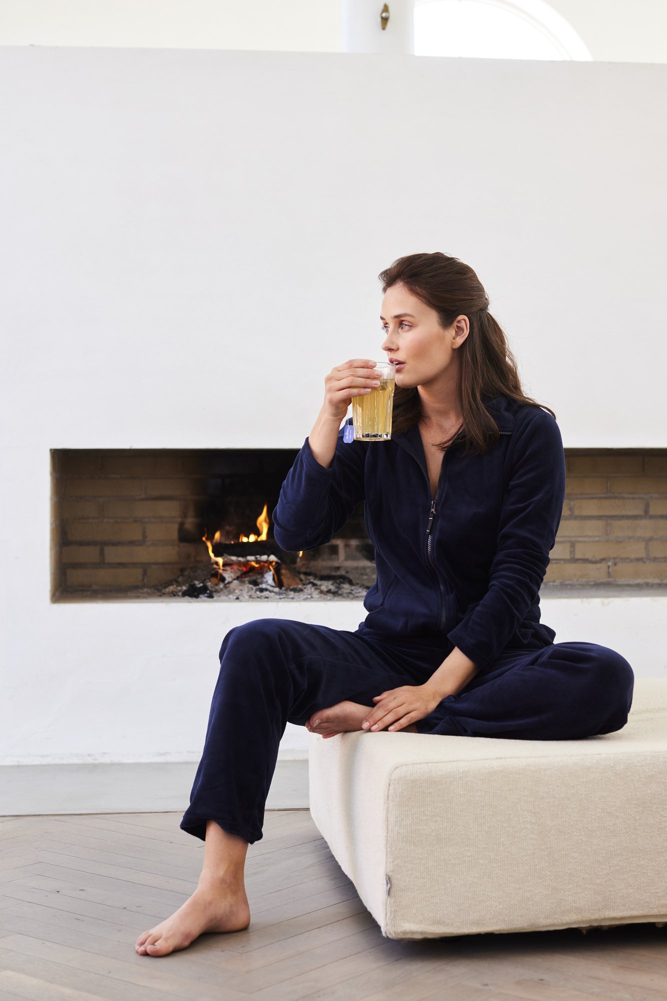 Pyjamas sæt i velour | Bomuld | Navy -Decoy Pyjamas sæt i velour | Bomuld | Navy -Decoy