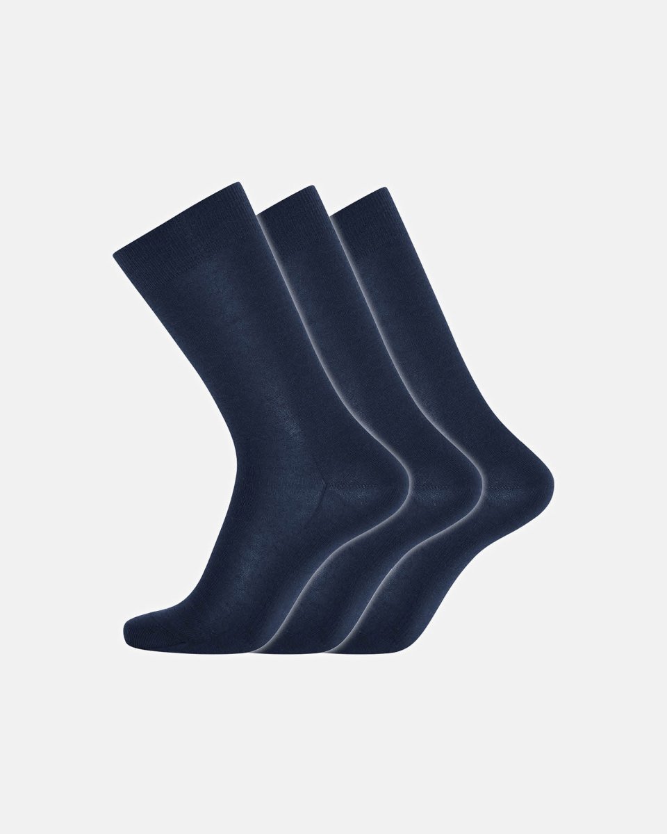 Dovre Sokker 3-pak | Økologisk uld | Navy - 45-48