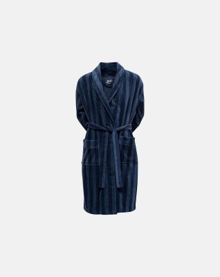 Badekåbe | 100% velour bomuld | Blå -JBS