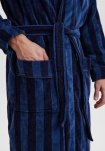 Badekåbe | 100% velour bomuld | Blå -JBS