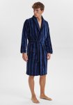 Badekåbe | 100% velour bomuld | Blå -JBS