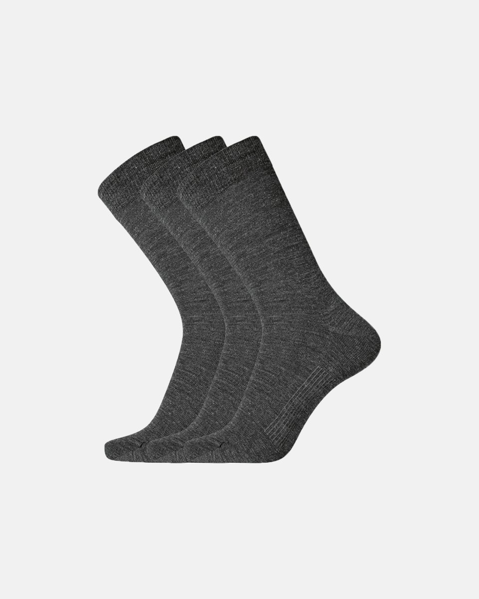 Dovre Strømper 3-pak | Uld | Mørkegrå - 40-45