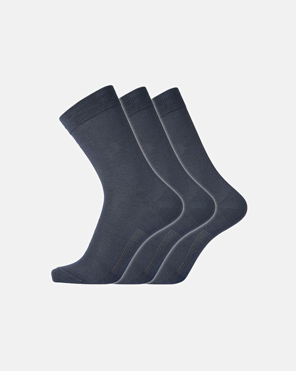 Dovre Strømper 3-pak | Bomuld | Navy - 45-48