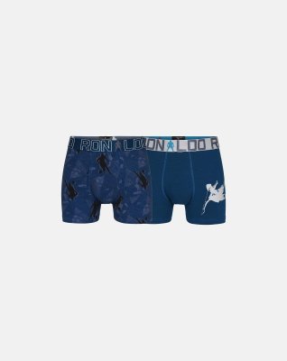 2-pak "Kids" trunk, bomuld, navy