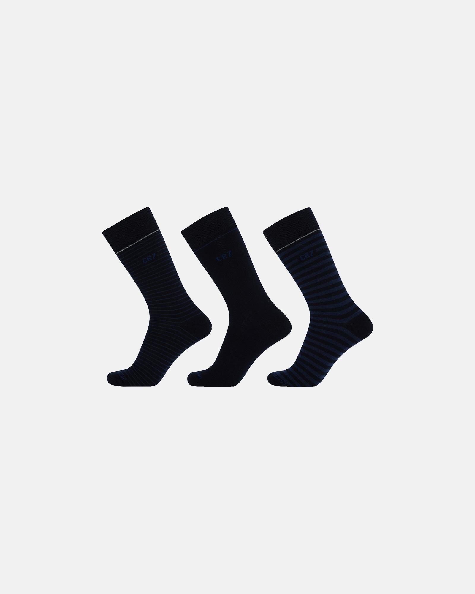 Strømper i gaveæske 3-pak | Bomuld | Sort -CR7 Strømper i gaveæske 3-pak | Bomuld | Sort -CR7