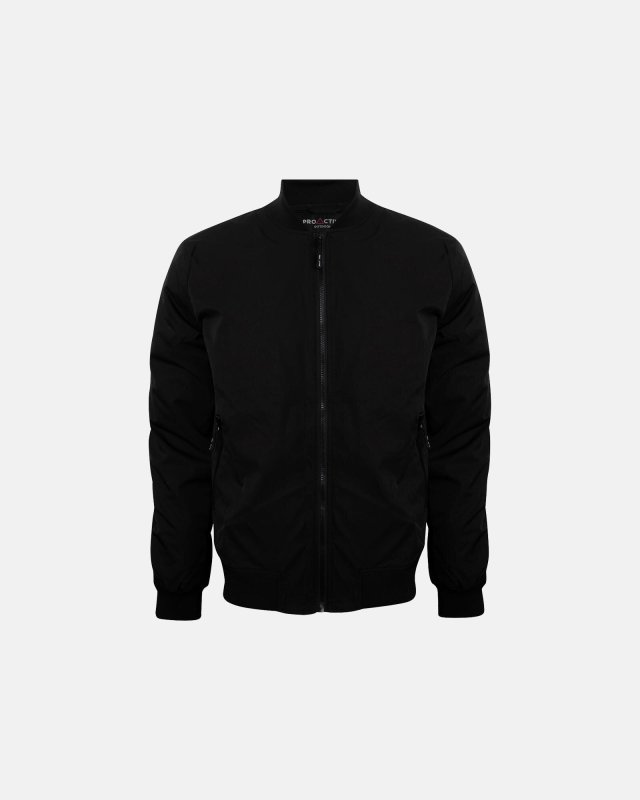 Bomber jakke | 100% polyester | Sort