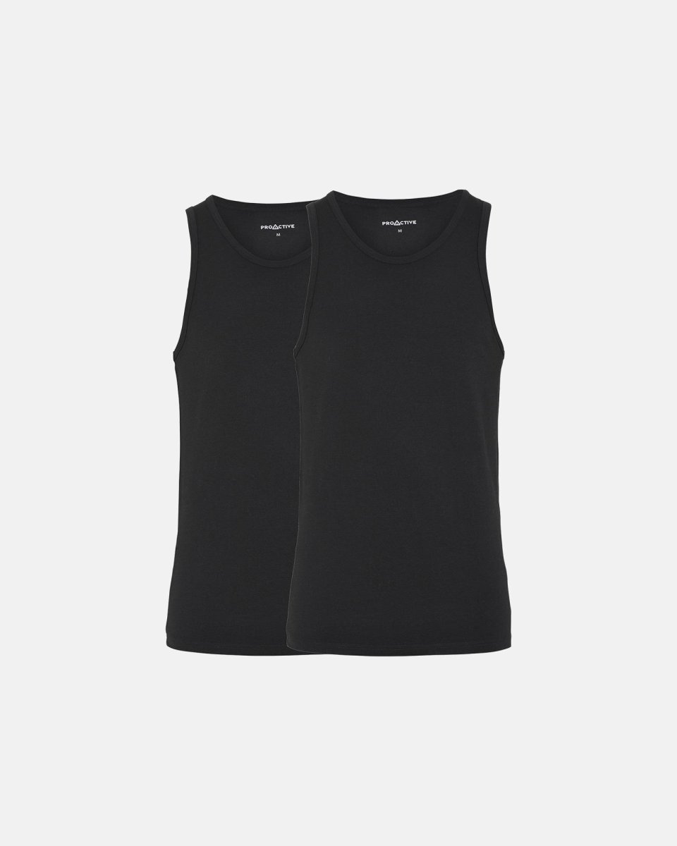 ProActive Tanktop (singlet) 2-pak | Bambusviskose | Sort - M