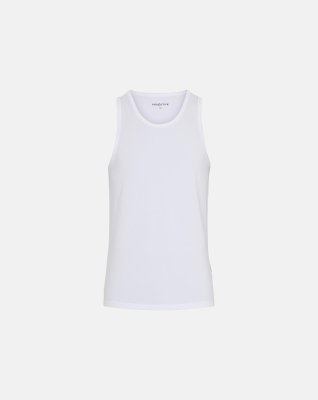 Tanktop (singlet) 2-pak, Bambusviskose, Hvid
