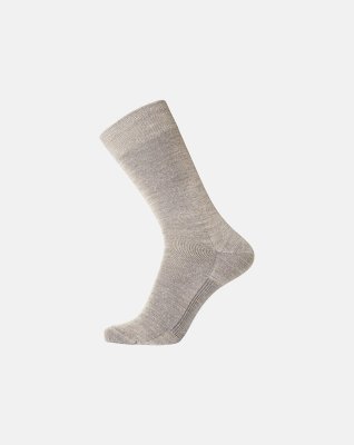 Strømper "ventilated sole", Uld, Sand/grå
