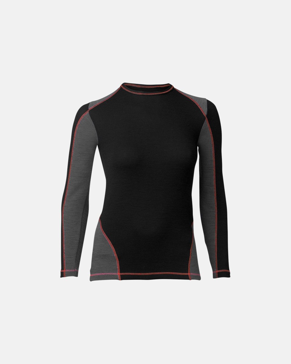 ProActive Langærmet t-shirt "dual layer" | Uld | Sort - S