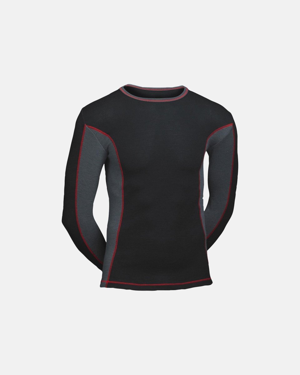ProActive Langærmet t-shirt "dual layer" | Uld | Sort - M
