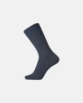 Strømper "wool rib" strømper | Uld | Navy -Egtved
