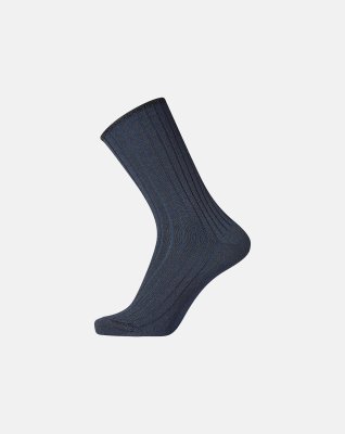 Strømper "no elastic", Uld, Mørk navy