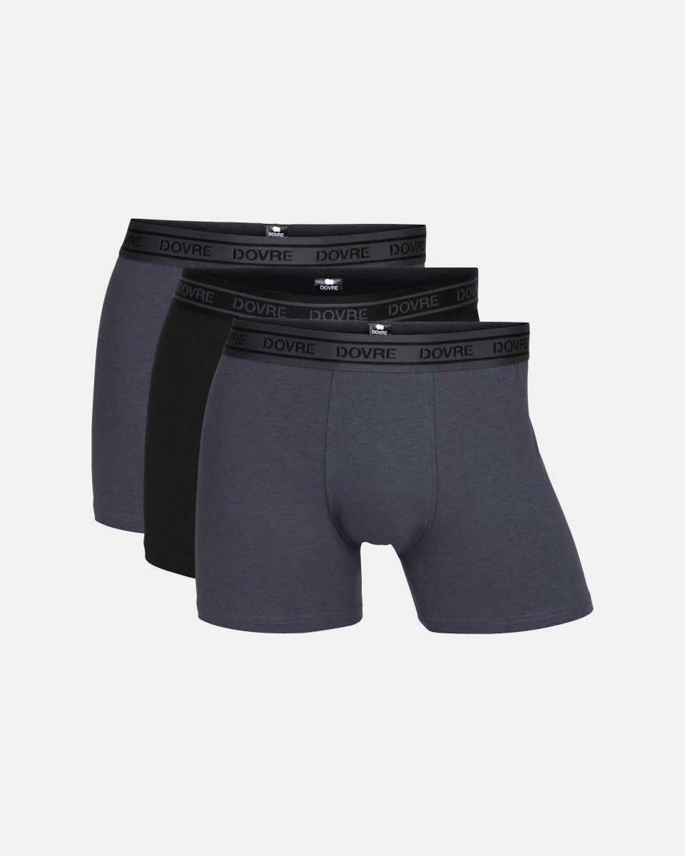 Dovre Tights 3-pak | Bambusviskose | Grå - S