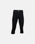 Long johns m. gylp "3/4 længde", 100% merino uld, Sort