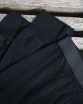 Long johns m. gylp "3/4 længde", 100% merino uld, Sort