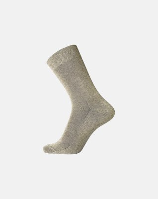 Strømper "regular", 100% bomuld, Mørk beige