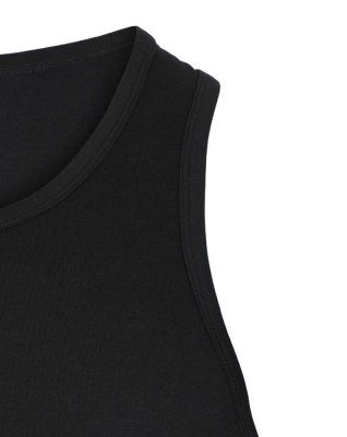 Tanktop 2-pak, Bambusviskose, Sort