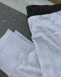 Long johns m. gylp, 100% økologisk bomuld, Lys grå