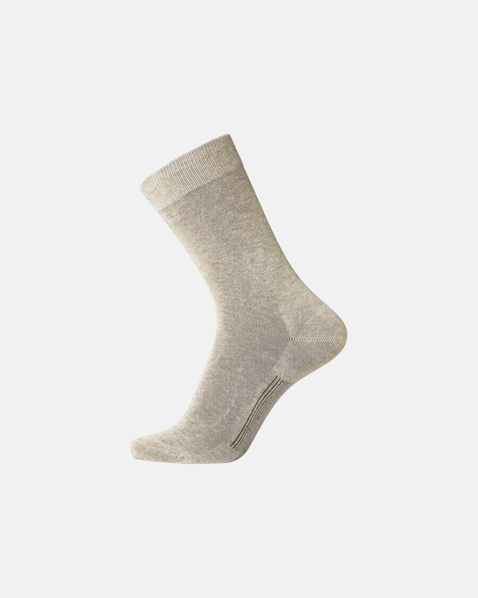 Egtved Strømper "ventilated sole" | Bomuld | Lys beige - 45-48