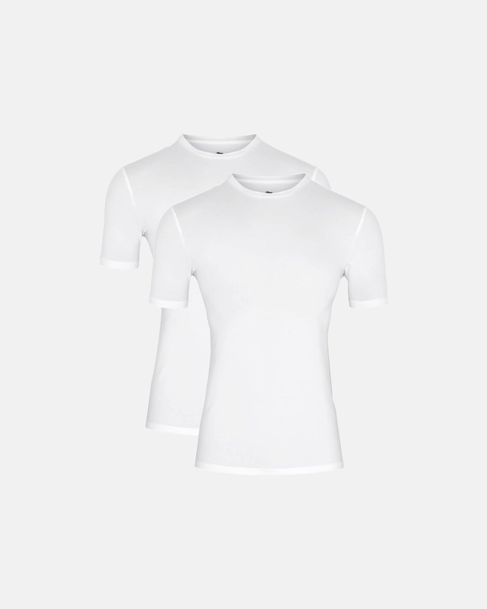 Dovre T-shirt "o-neck" 2-pak | GOTS bomuld | Hvid - S