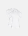 T-shirt "o-neck" 2-pak, GOTS bomuld, Hvid