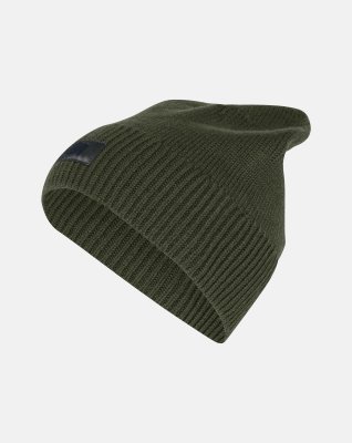Beanie, 100% økologisk uld, Grøn