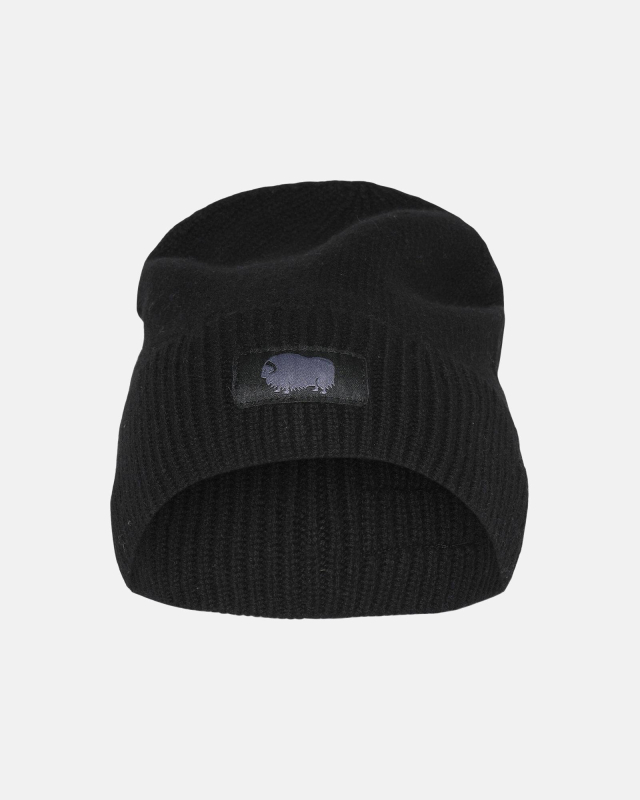 Beanie | 100% økologisk uld | Sort