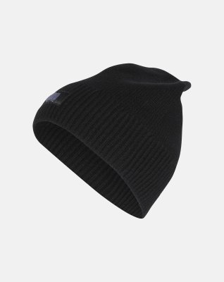 Beanie, 100% økologisk uld, Sort