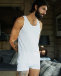 Undertrøje tanktop "jersey", Økologisk bomuld, Hvid