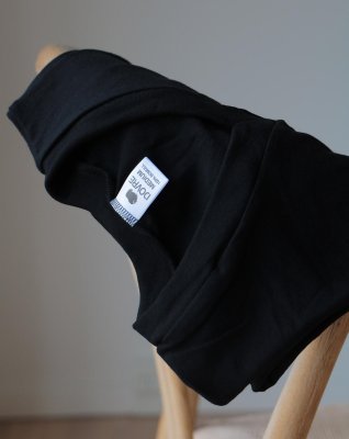 T-shirt "v-neck", 100% økologisk bomuld, Sort