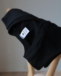 T-shirt "v-neck", 100% økologisk bomuld, Sort