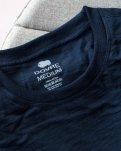 Langærmet t-shirt, 100% merino uld, Navy