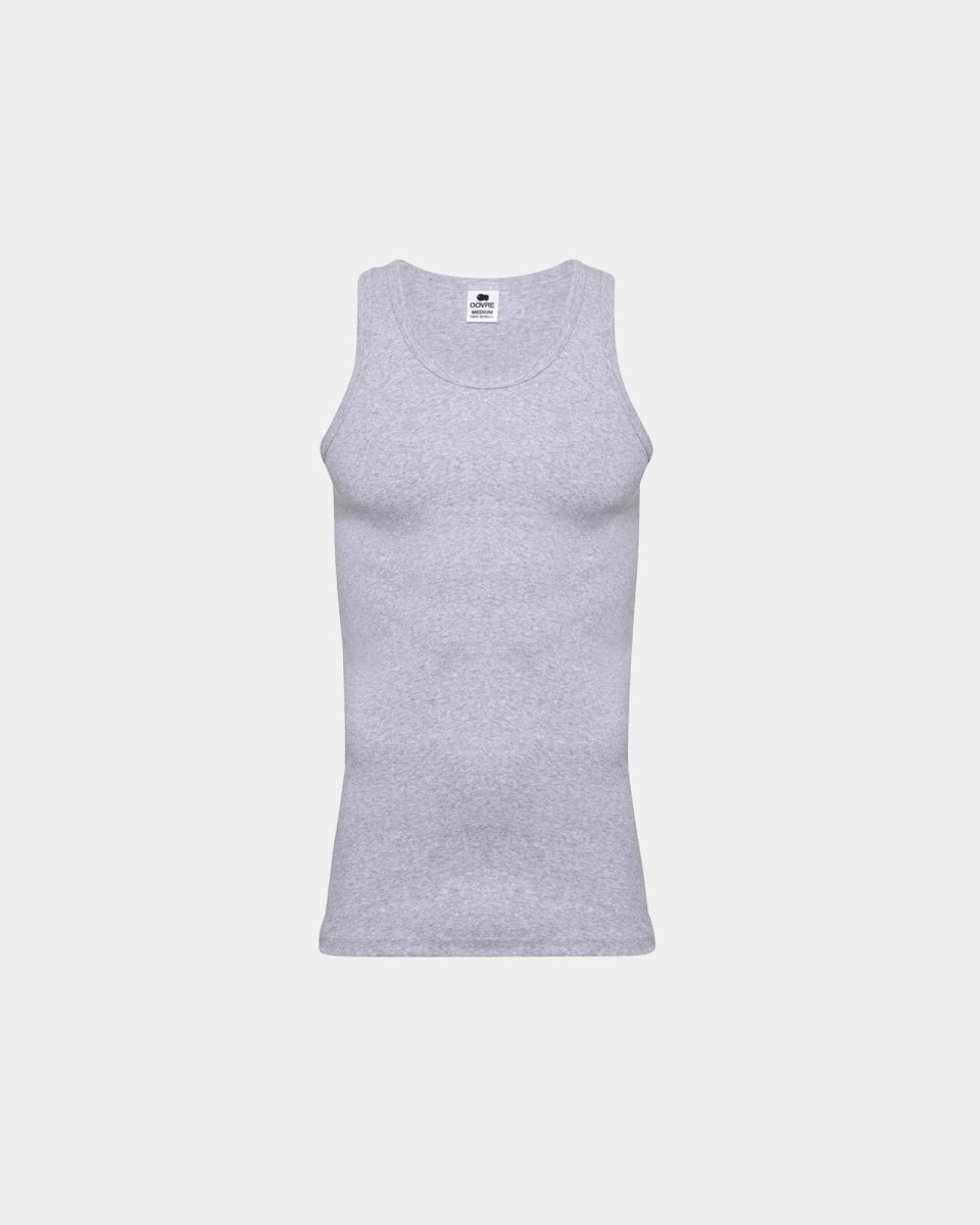 Dovre Tanktop | 100% økologisk bomuld | Lys grå - S