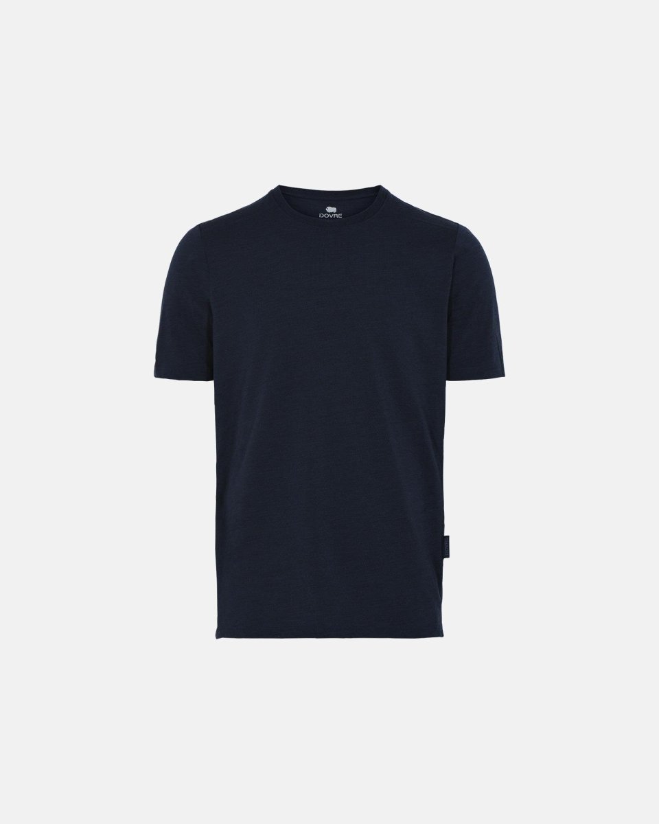 Dovre T-shirt | 100% merino uld | Navy - S