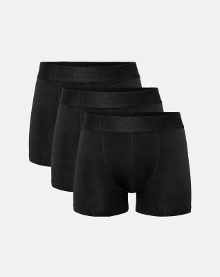Tights 'gunnar' 3-pak, Bambusviskose, Sort
