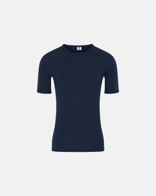 T-shirt | 100% merino uld | Navy -Dovre