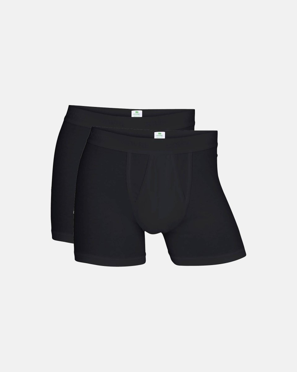 Dovre Tights m. gylp 2-pak | GOTS bomuld | Sort - S