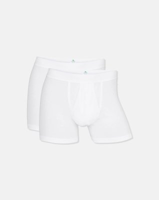 Tights m. gylp 2-pak, GOTS bomuld, Hvid