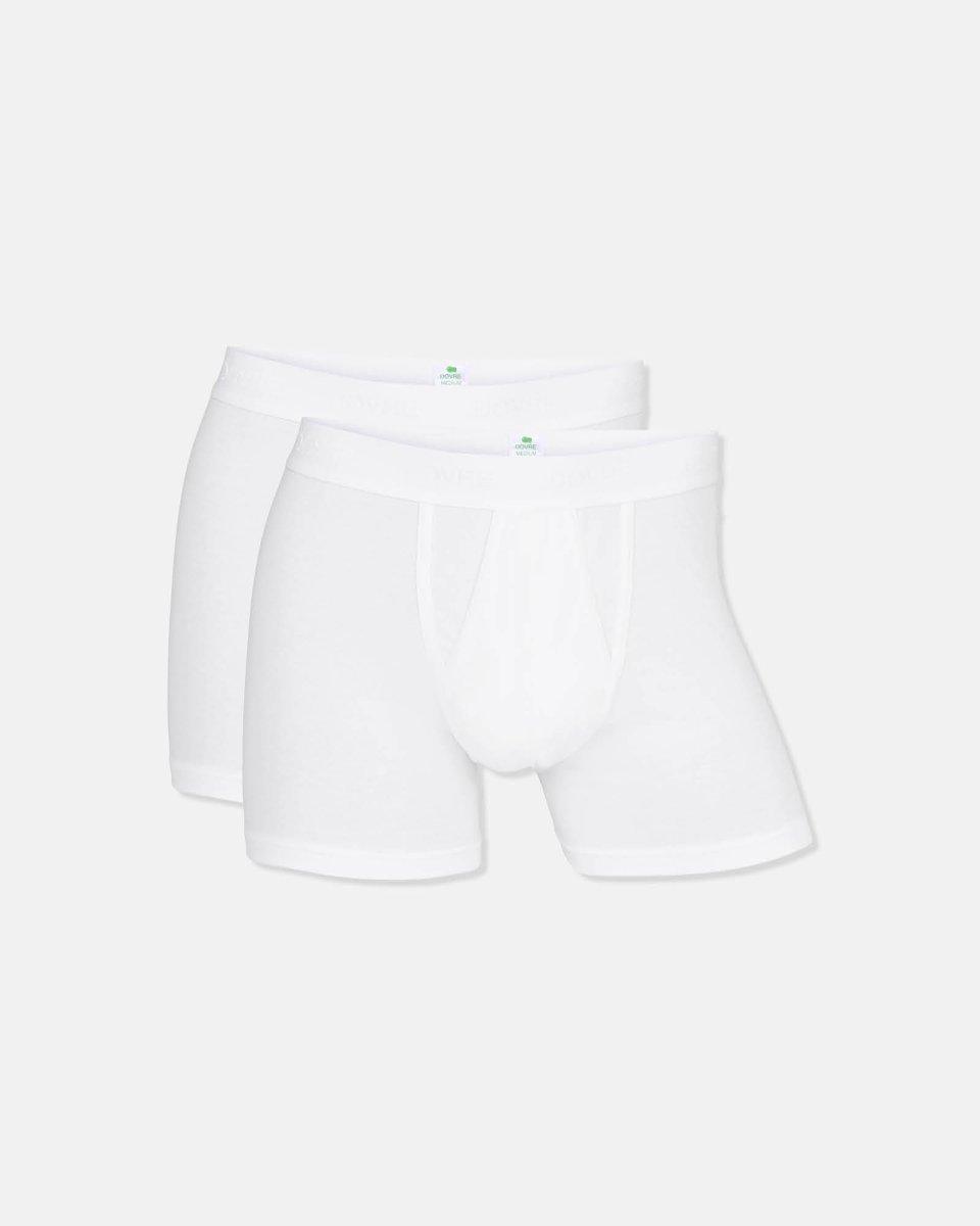 Dovre Tights m. gylp 2-pak | GOTS bomuld | Hvid - S
