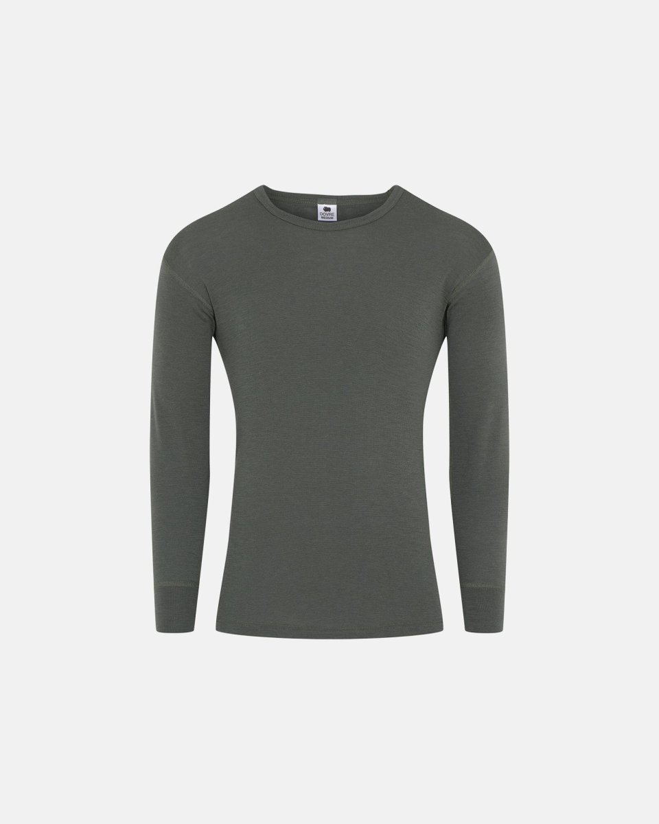 Dovre Langærmet t-shirt | 100% merino uld | Grøn - S