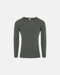 Langærmet t-shirt, 100% merino uld, Grøn