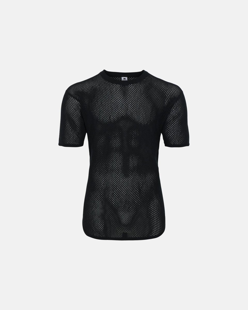Dovre Undertrøje "mesh" | 100% merino uld | Sort - S
