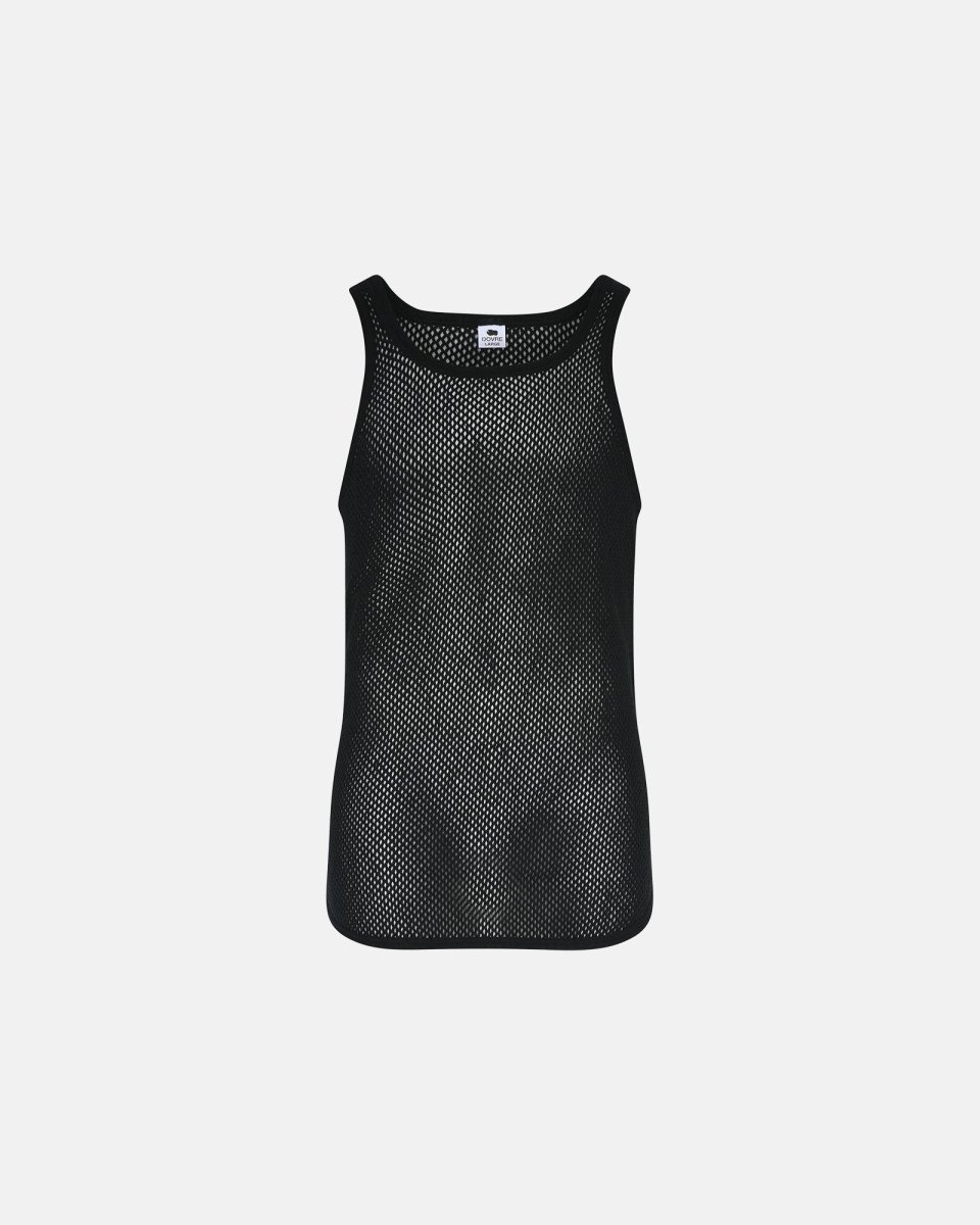 Dovre Tanktop "mesh" | 100% merino uld | Sort - S