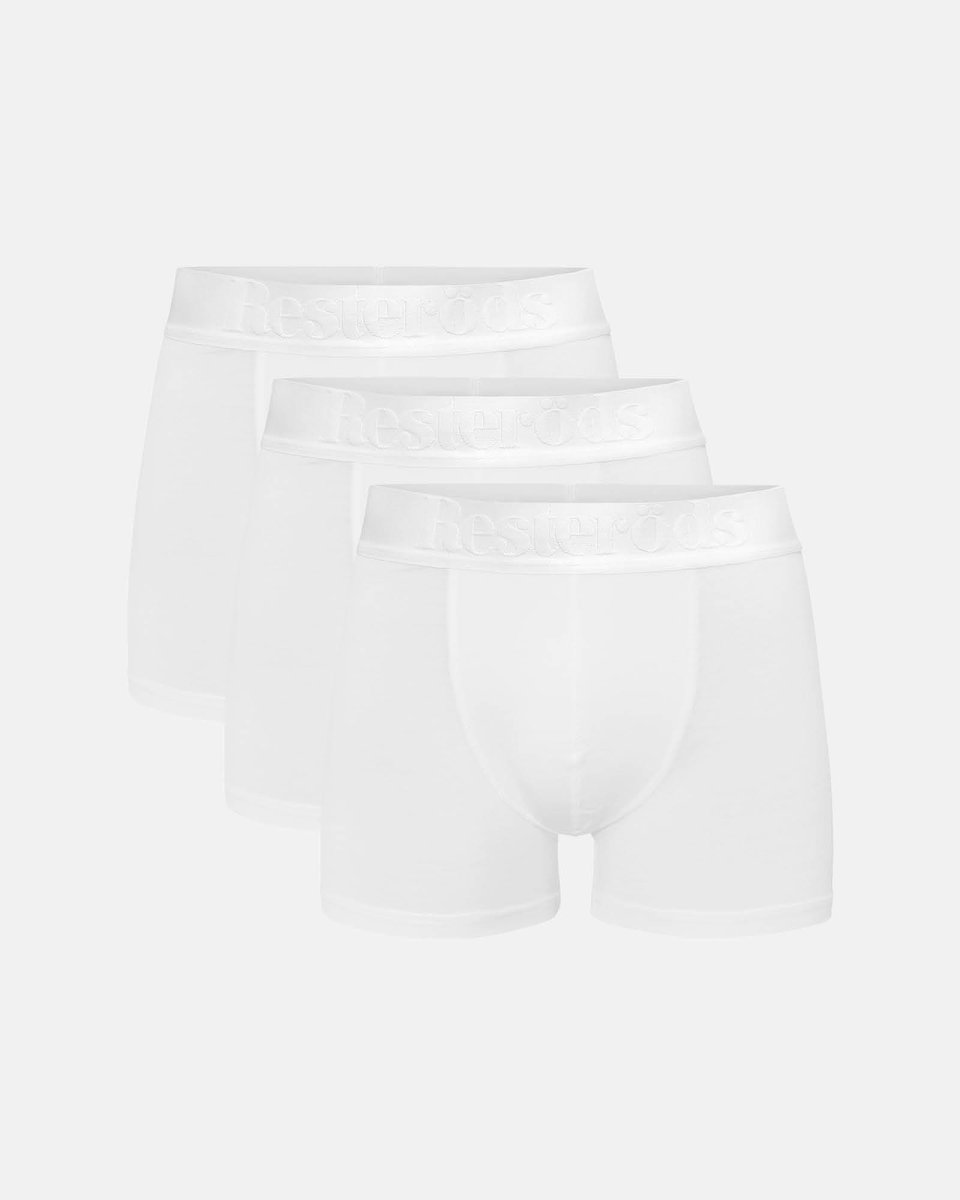 Resteröds Gunnar tights 3-pak | Bambusviskose | Hvid - S